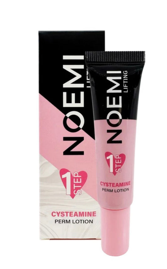 Rehaussement de Cils Noemi – Step 1 avec cystéamine