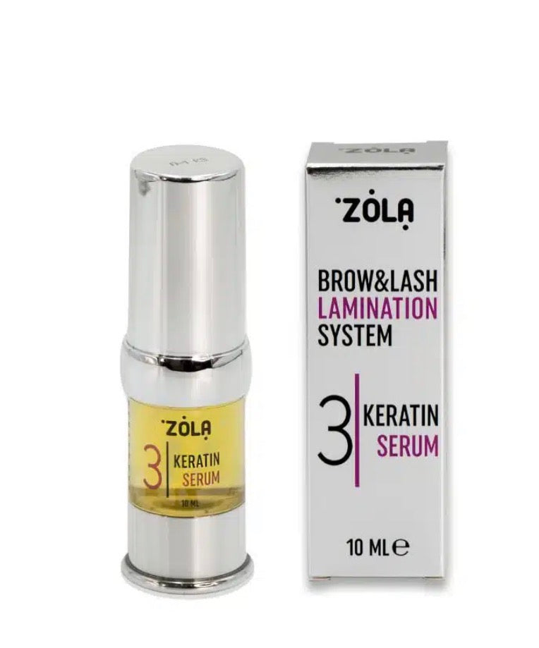 Rehaussement de cils Zola – Keratin Serum – Step 3